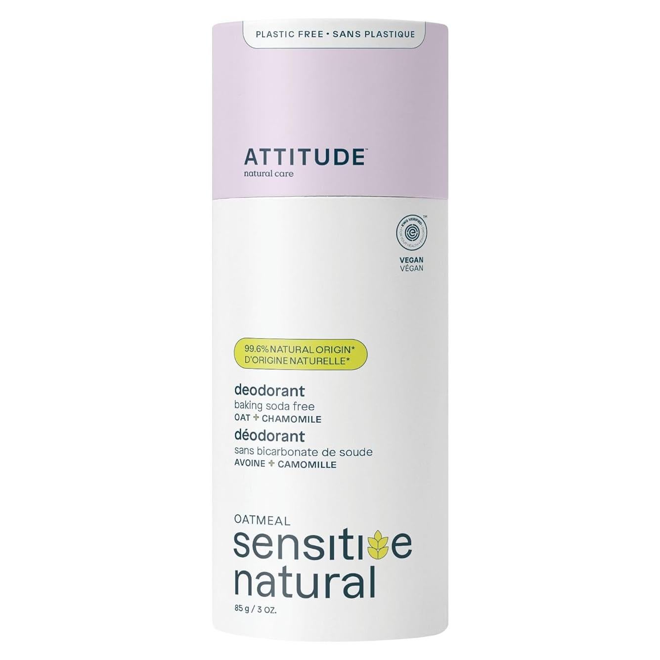 Desodorante Vegano ATTITUDE Manzanilla 85g Piel Sensible