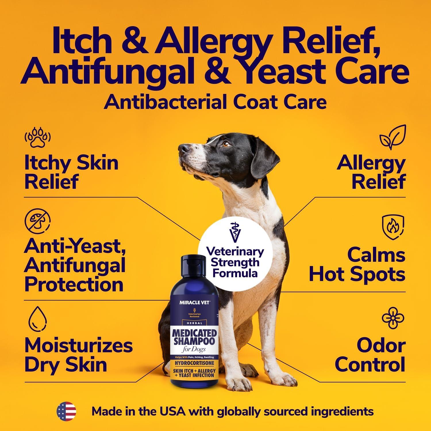 Champú Medicado para Perros Miracle Vet - Hidrocortisona 680g