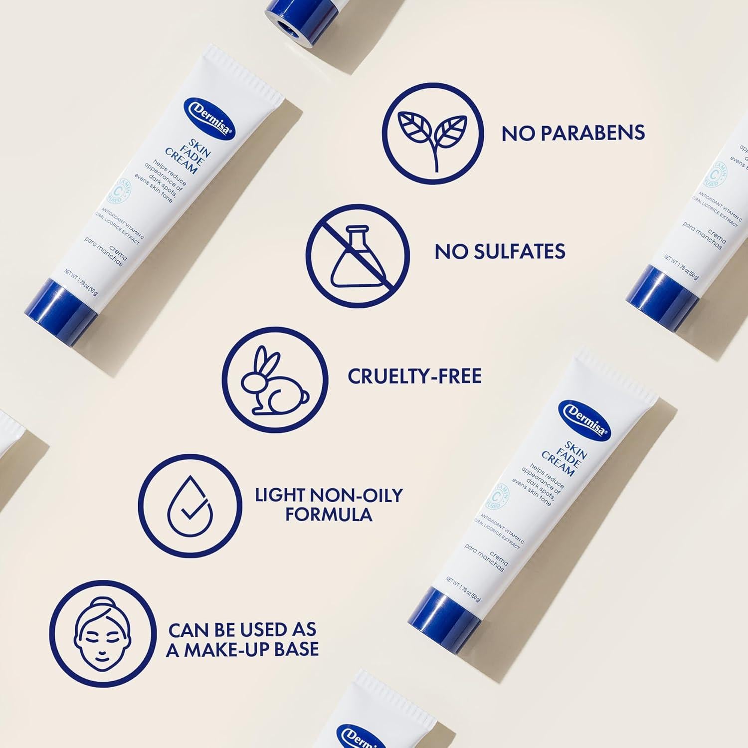 Crema Dermisa con Vitamina C 50.4 g - Aclara Manchas Oscuras