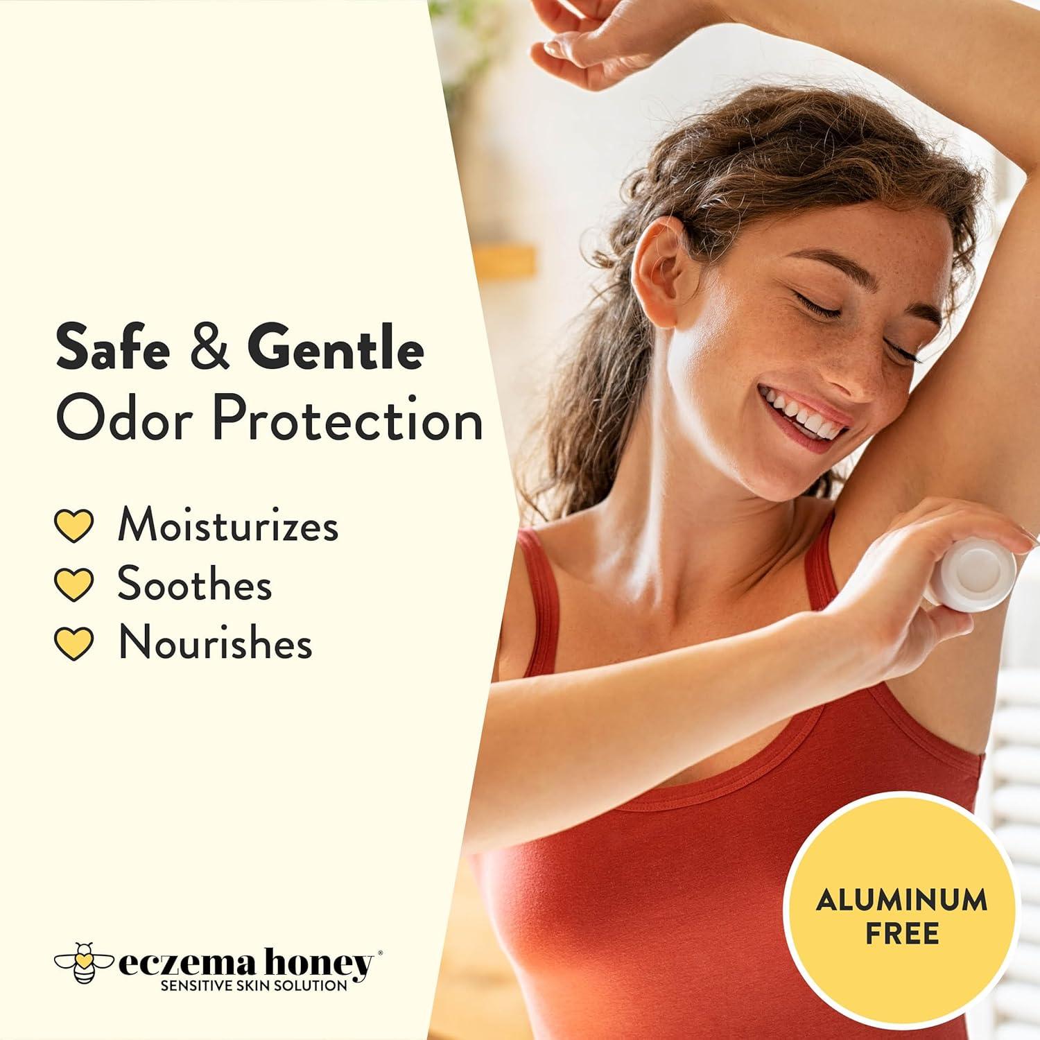 Desodorante Natural Eczema Honey Avena 85g Roll-On Sin Aluminio