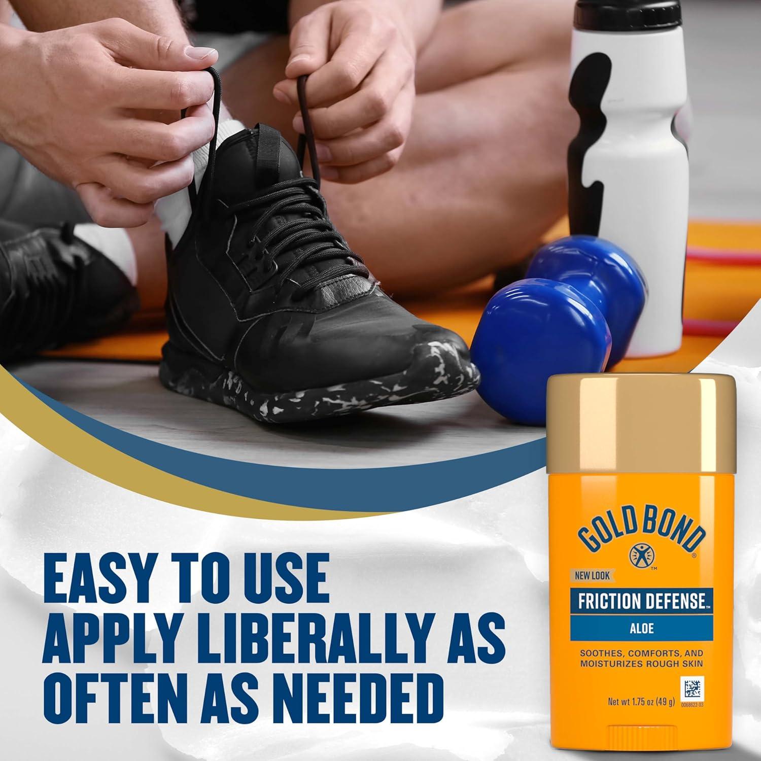 Bastón de Defensa contra la Fricción Gold Bond 49.6 g con Aloe