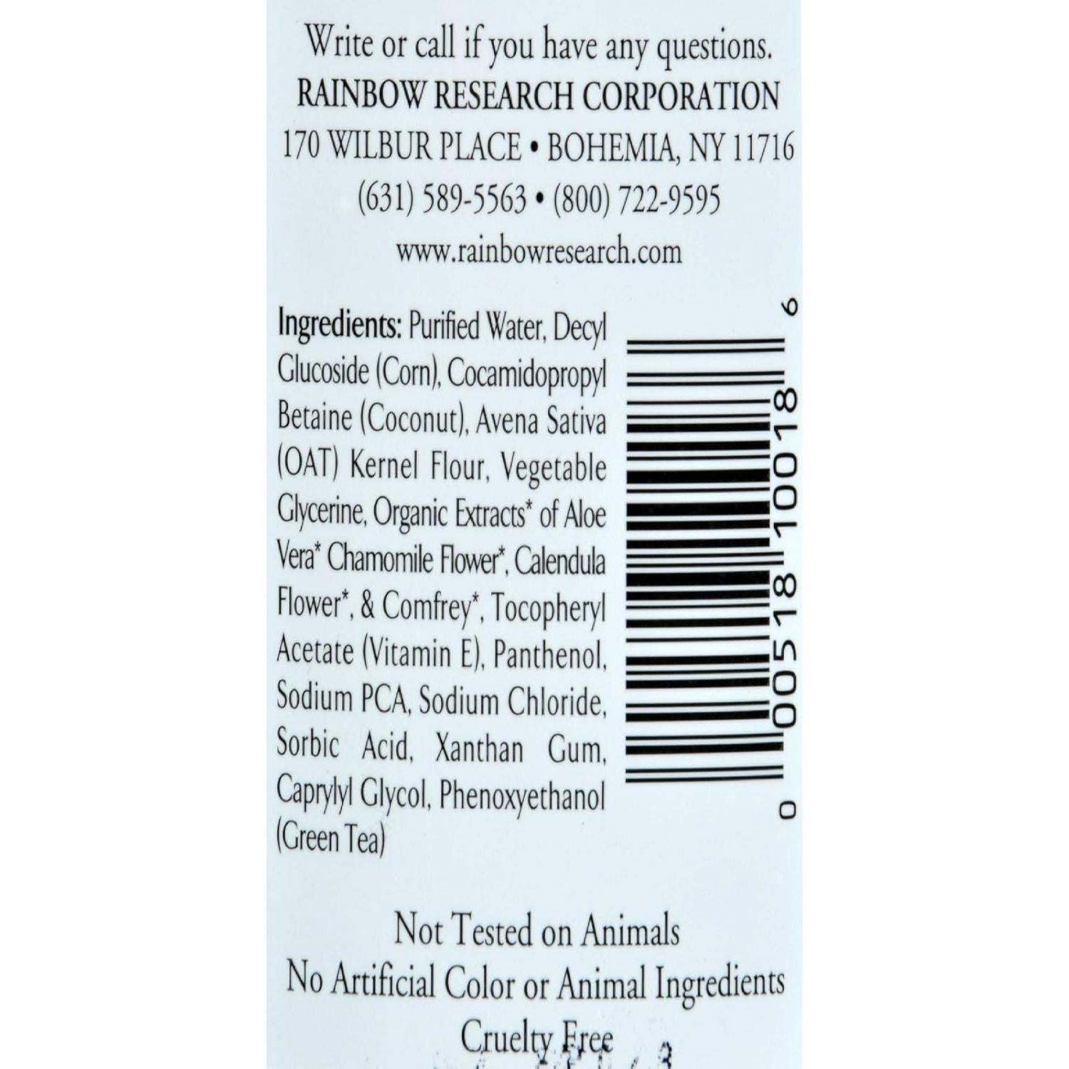 Jabón de baño y cuerpo sin fragancia Rainbow 340 g