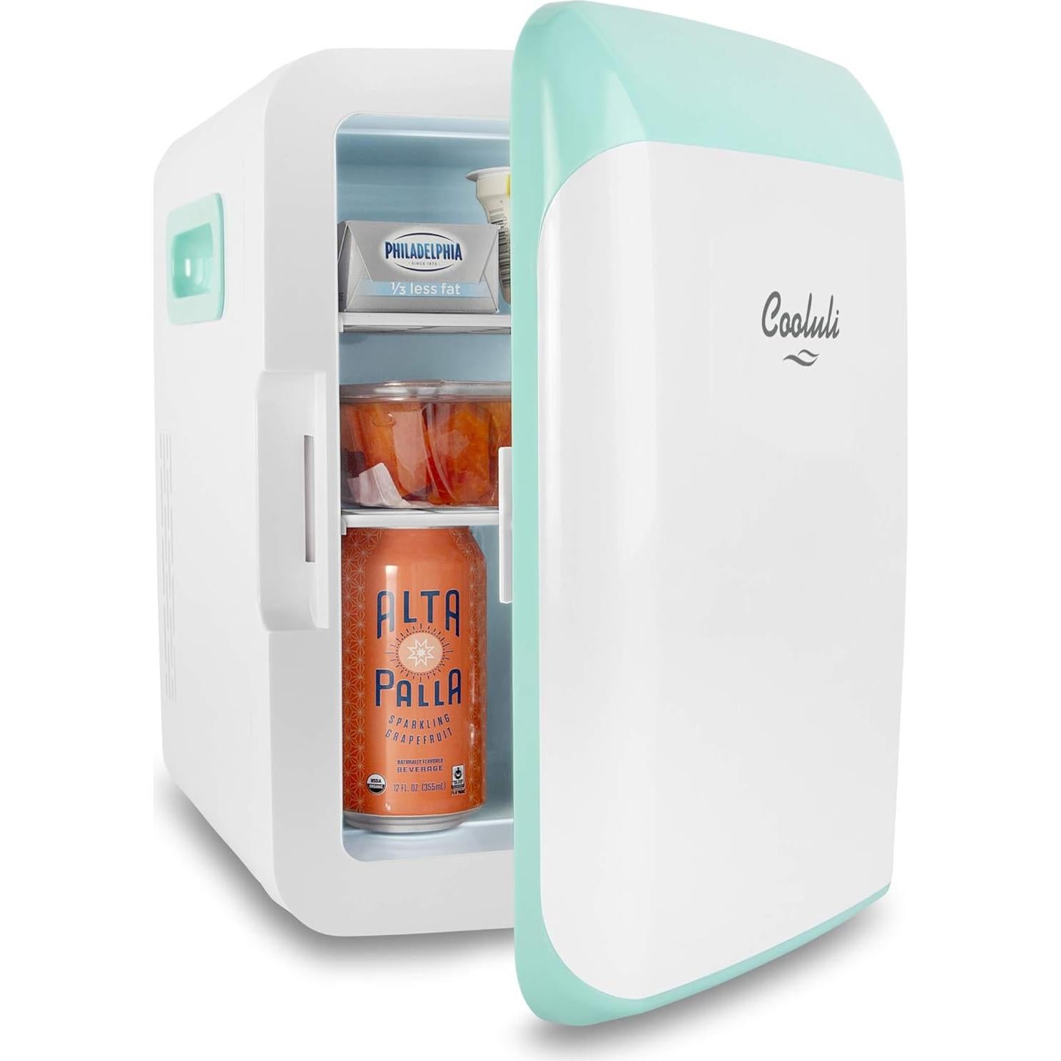 Cooluli Nevera Mini 10L Turquesa - Enfriador y Calentador