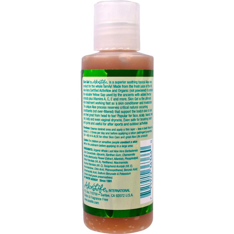 Gel de Piel Aloe Life 113g - 99% Aloe Vera Orgánico Sin Fragancia