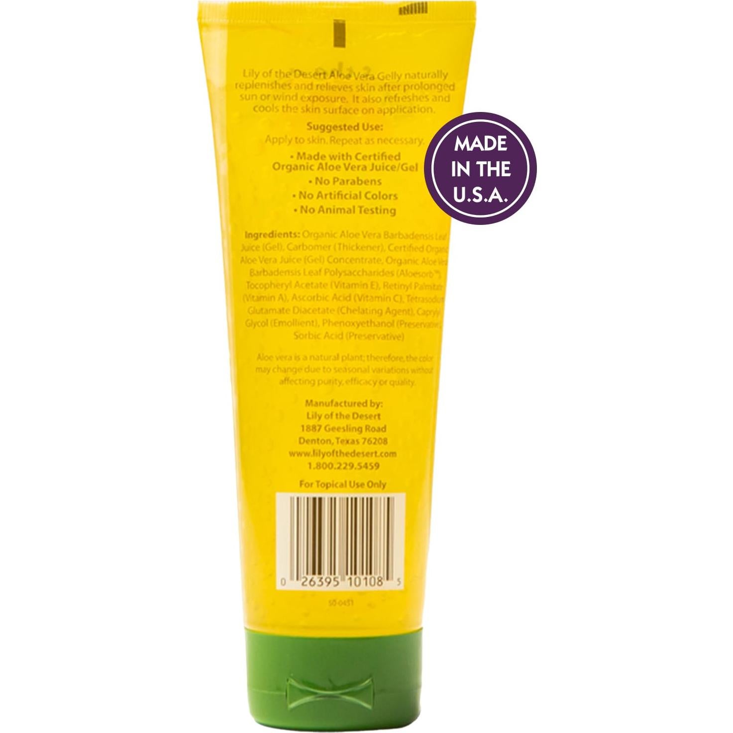 Gel de Aloe Vera Orgánico Lirio del Desierto 236.6 ml x2