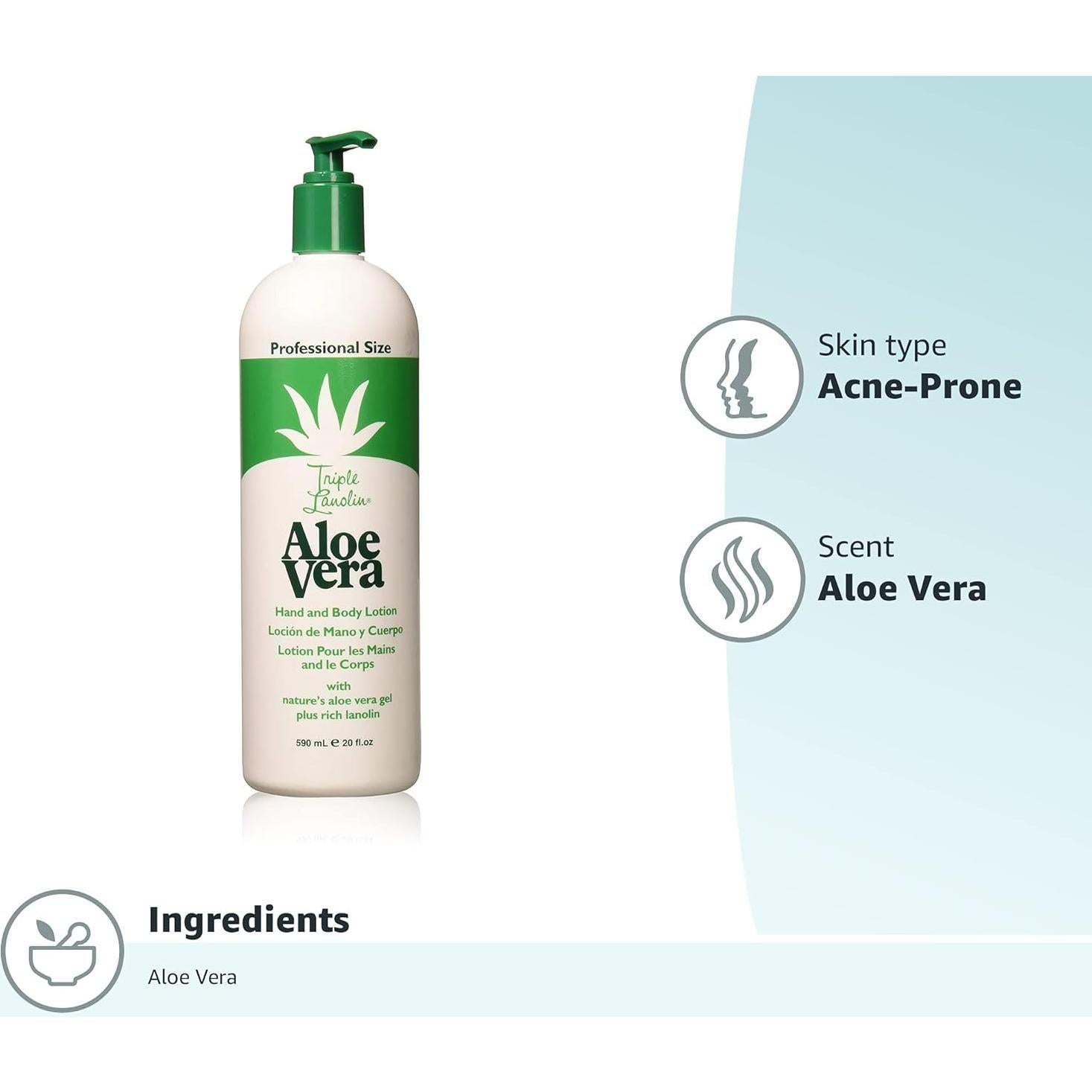 Loción Hidratante Aloe Vera 591 ml - Blue Co Brands