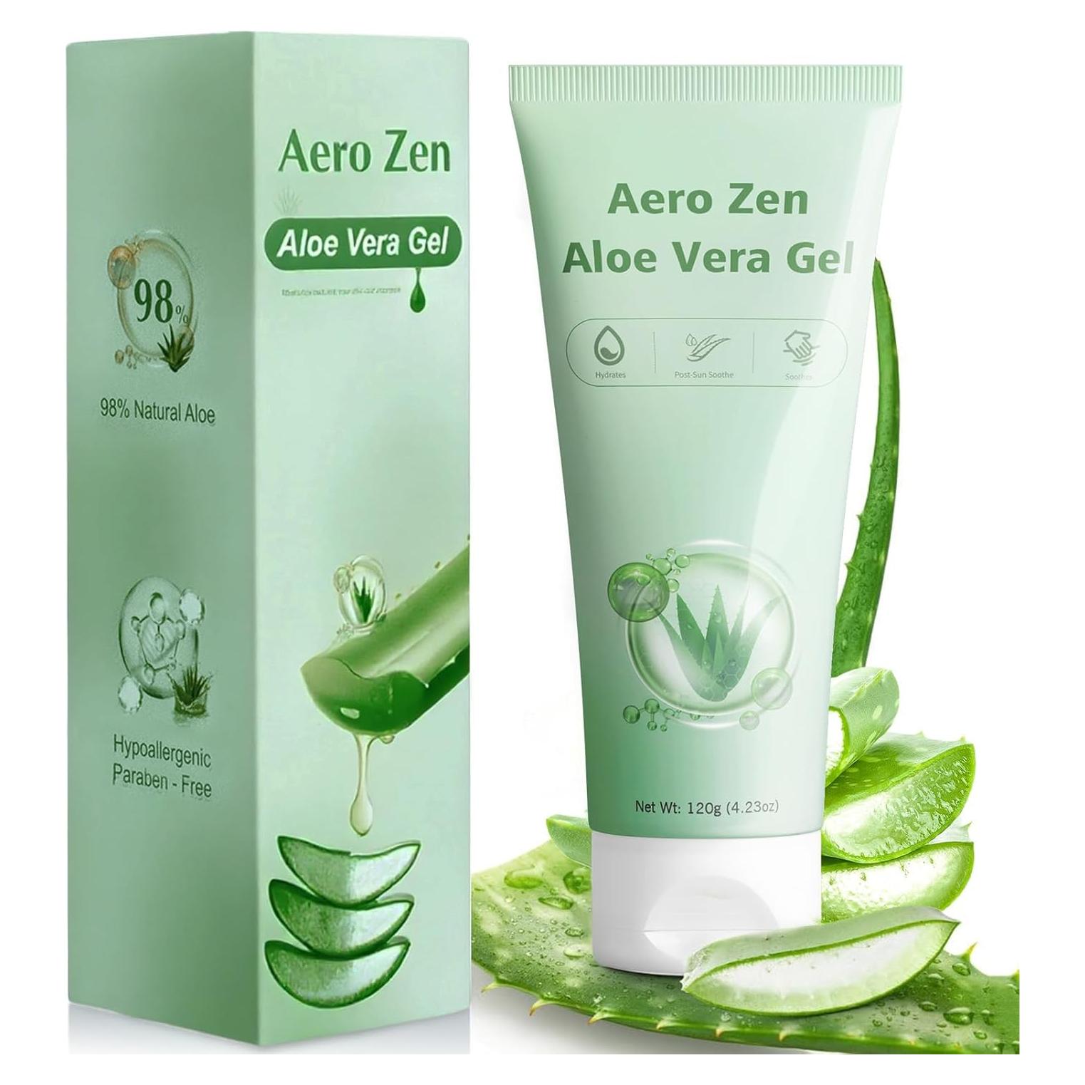 Gel de Aloe Vera 98% Aero Zen 154 ml Hidratante Natural
