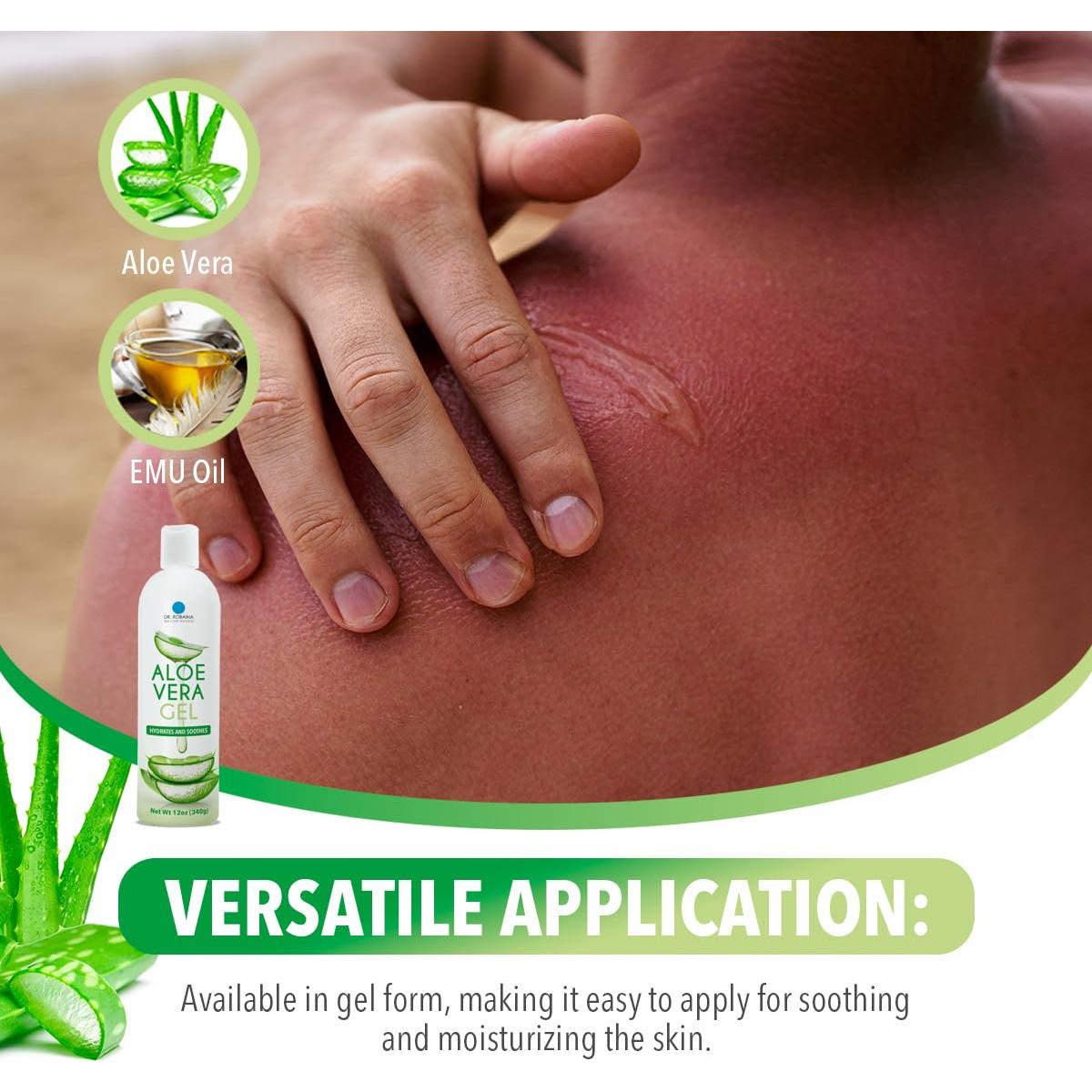 Gel de Aloe Vera Natural Dr. Robaina 340 g - Hidratante y Calmante