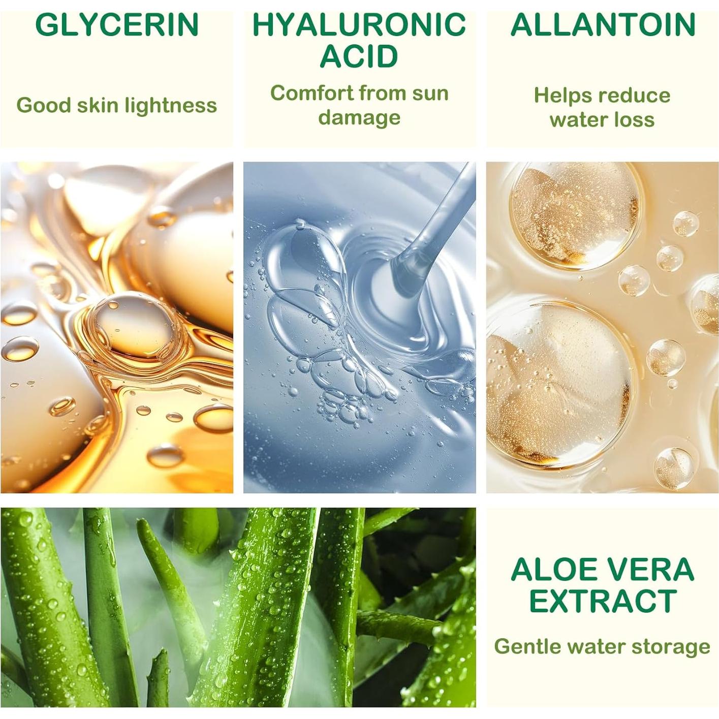 Set de 16 Gel de Aloe Vera Orgánico 30g - Hidratante Facial y Corporal