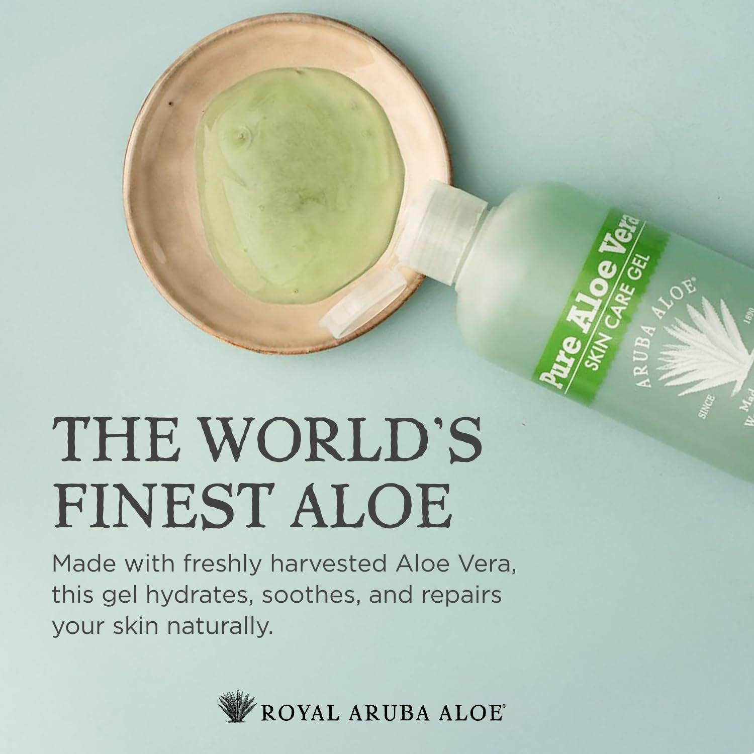 Gel de Aloe Vera Puro Royal Aruba 240 ml - Hidratante y Refrescante