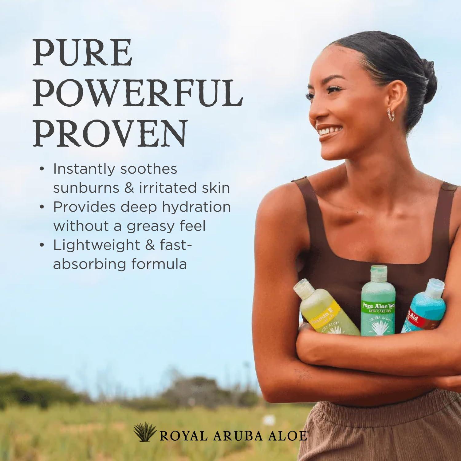 Gel de Aloe Vera Puro Royal Aruba 240 ml - Hidratante y Refrescante