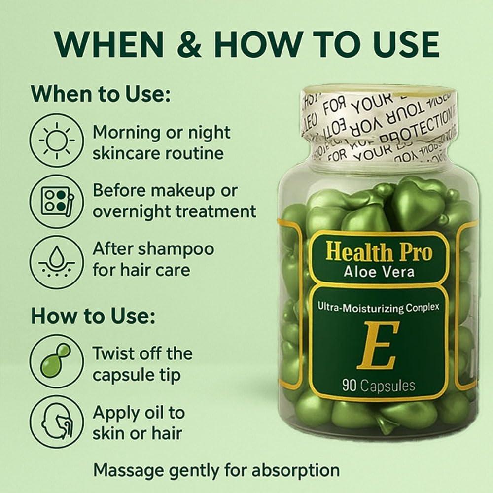 Complejo Hidratante Aloe Vera Nu Health 90 Cápsulas 91g