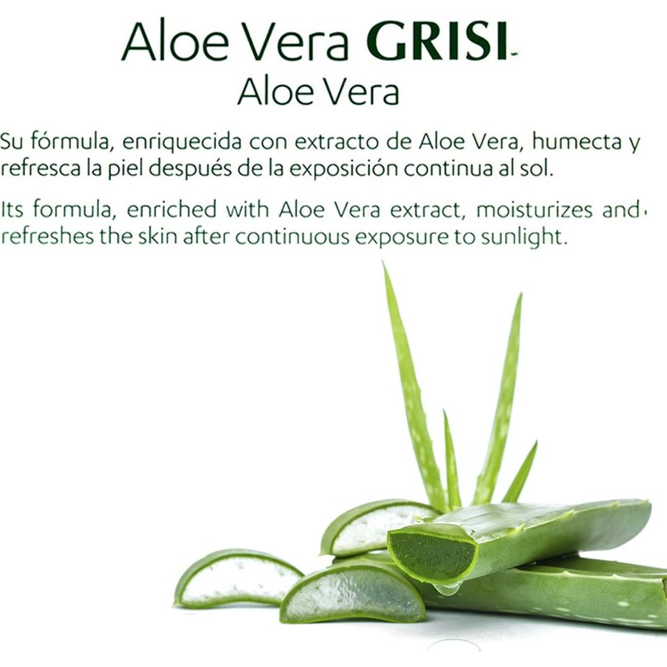 Crema Facial y Loción Corporal Aloe Vera Grisi 107g (Paquete de 2)