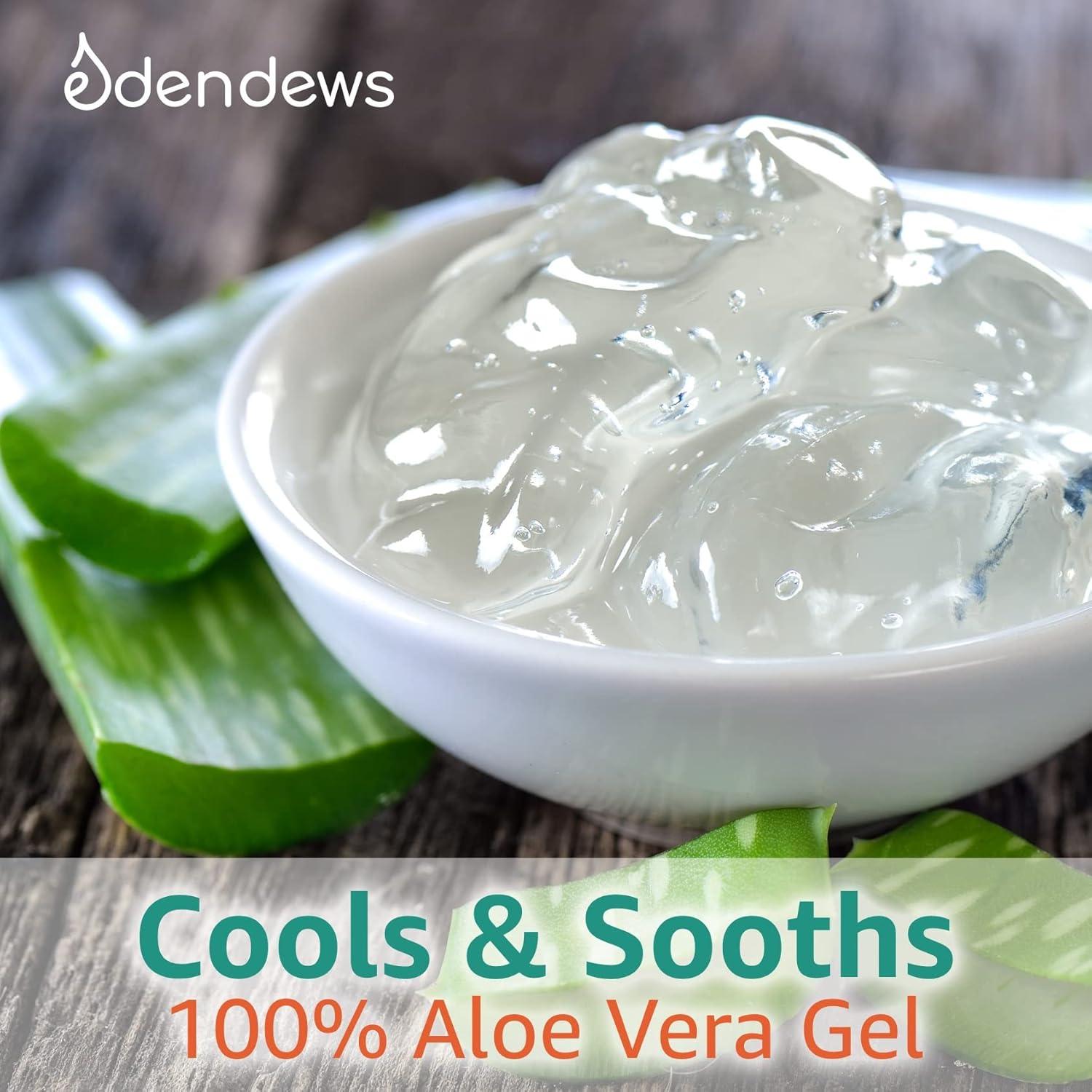 Gel de Aloe Vera Orgánico 100% Puro Eden Dews 907g Hidratante