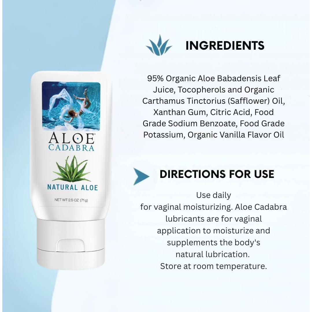 Lubricante Personal Aloe Cadabra 2.5 oz Orgánico Natural