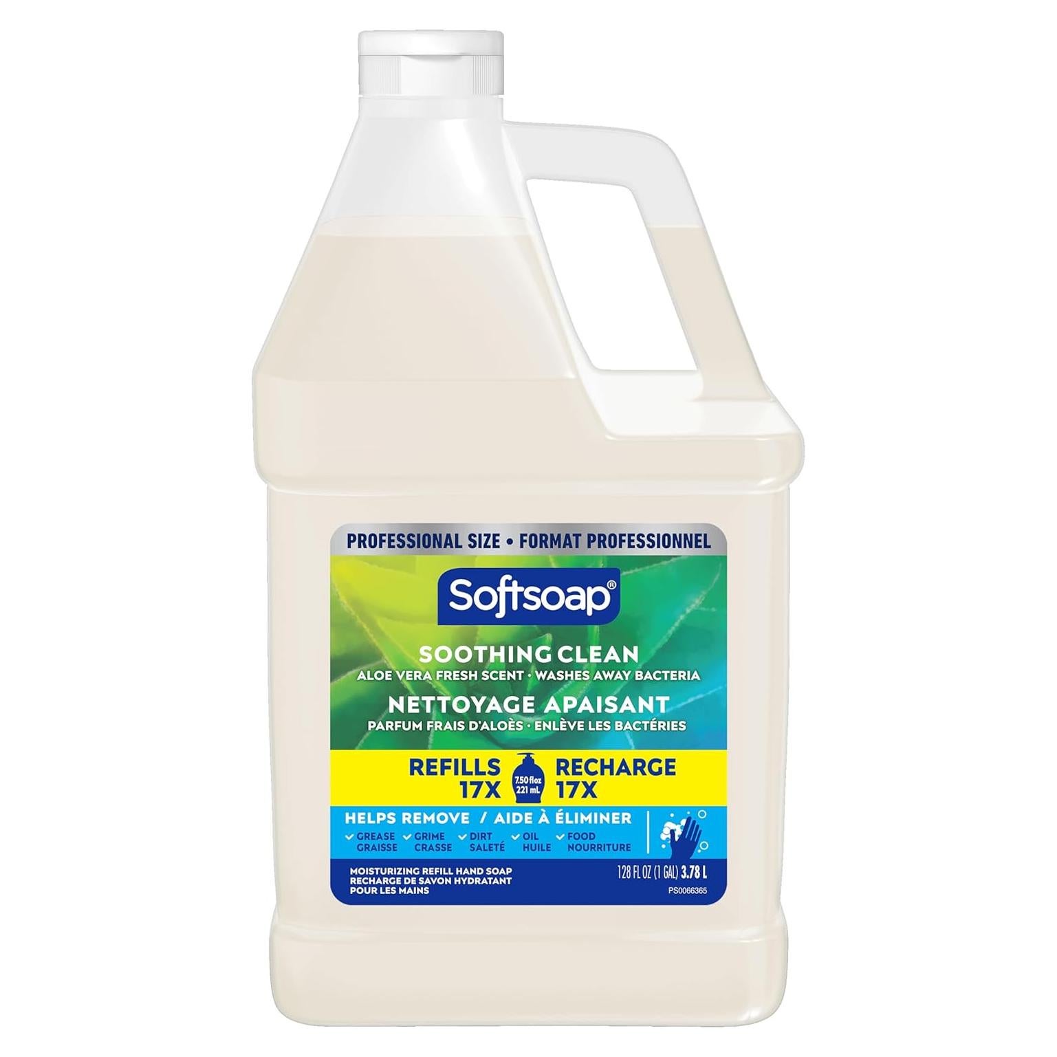 Jabón Líquido para Manos Softsoap 3.78L Aloe Vera - Limpieza Suave