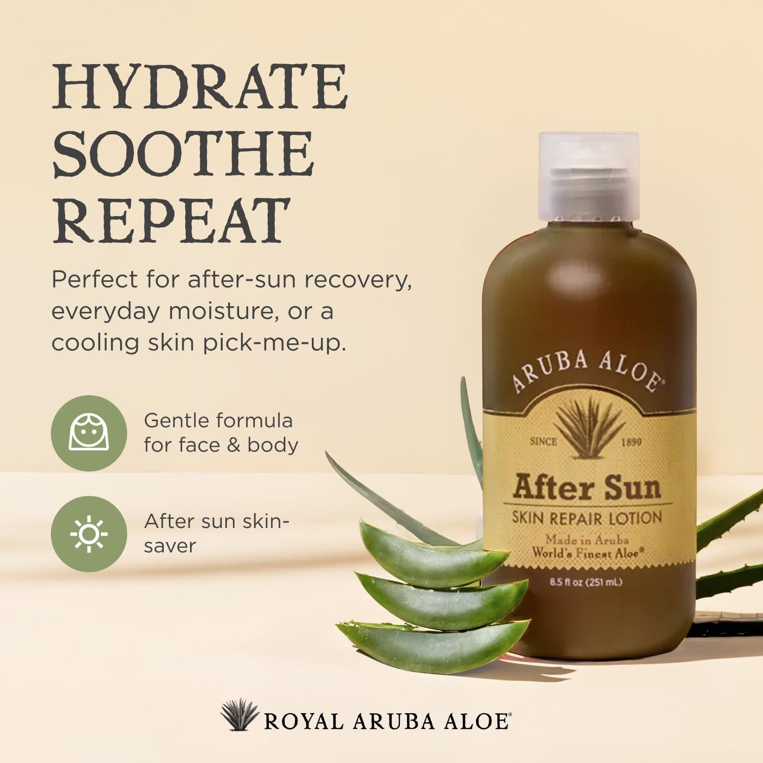 Loción Reparadora Post-Solar Aruba Aloe - Hidratante 118 ml