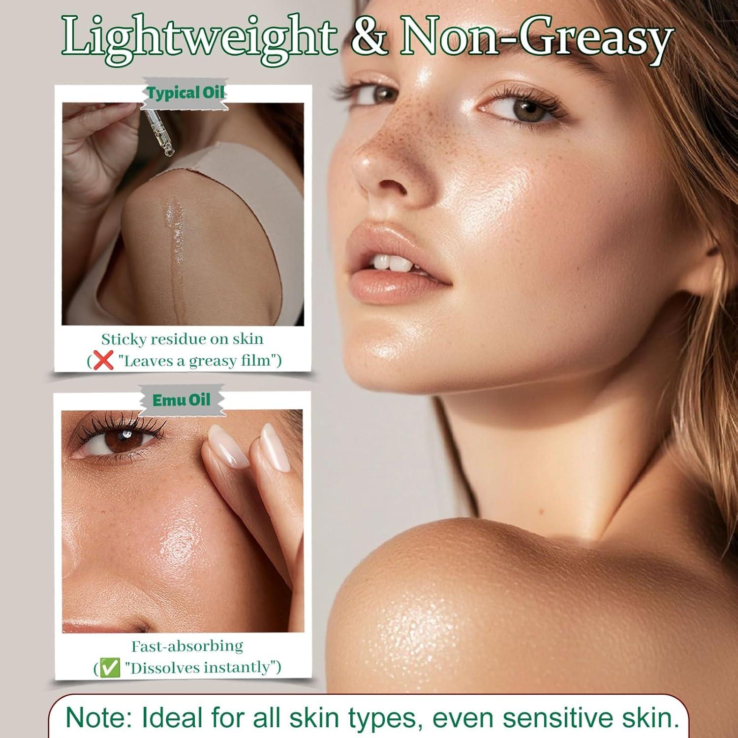 Aceite de Emú URZTUL 3 PCS: Rosa, Lavanda, Eucalipto Hidratante