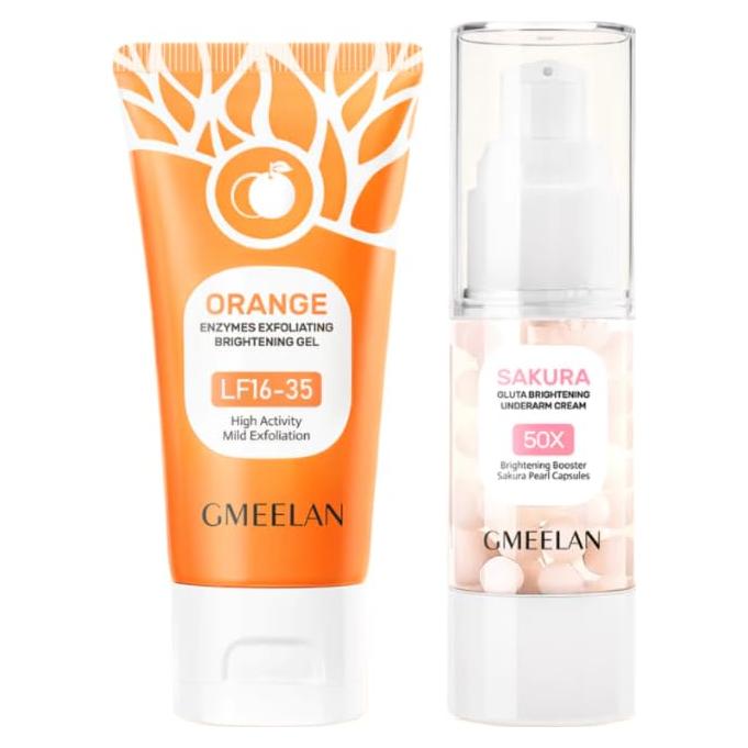 Conjunto de Cuidado de Axilas GMEELAN - Exfoliante y Crema Hidratante