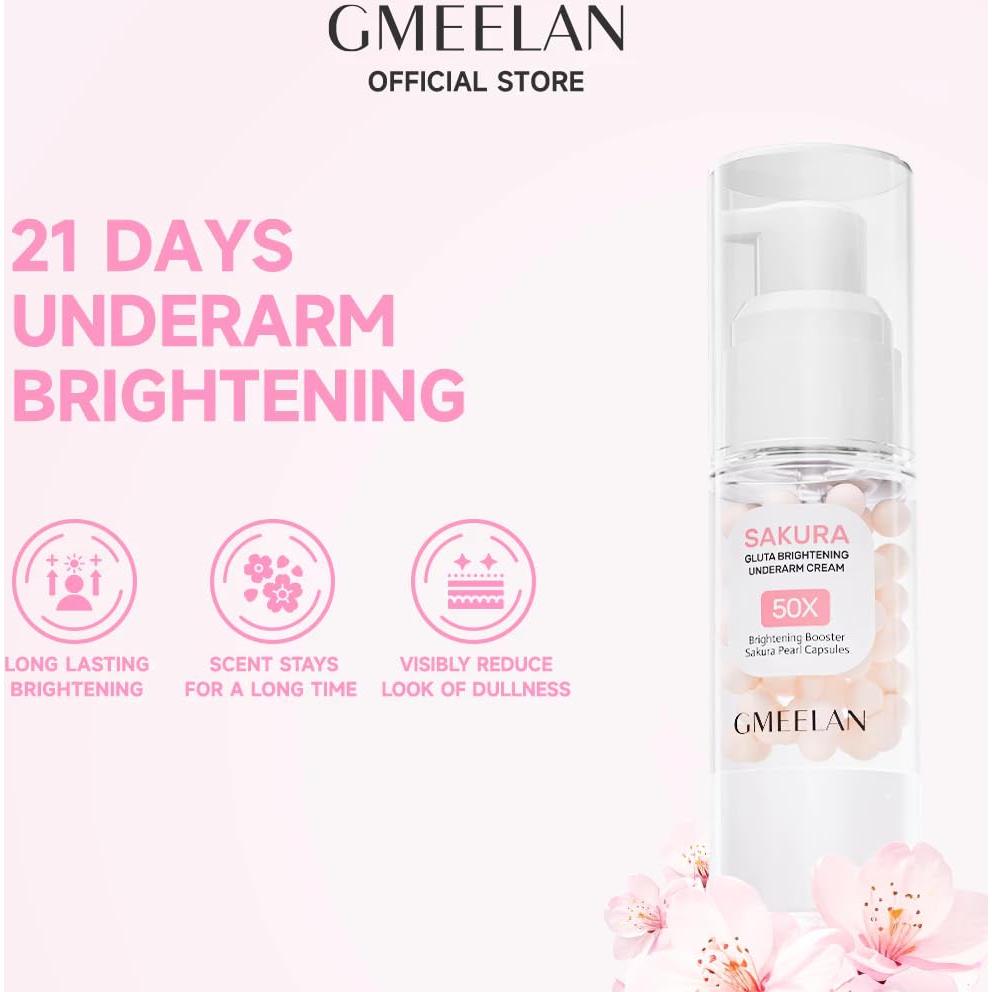 Conjunto de Cuidado de Axilas GMEELAN - Exfoliante y Crema Hidratante