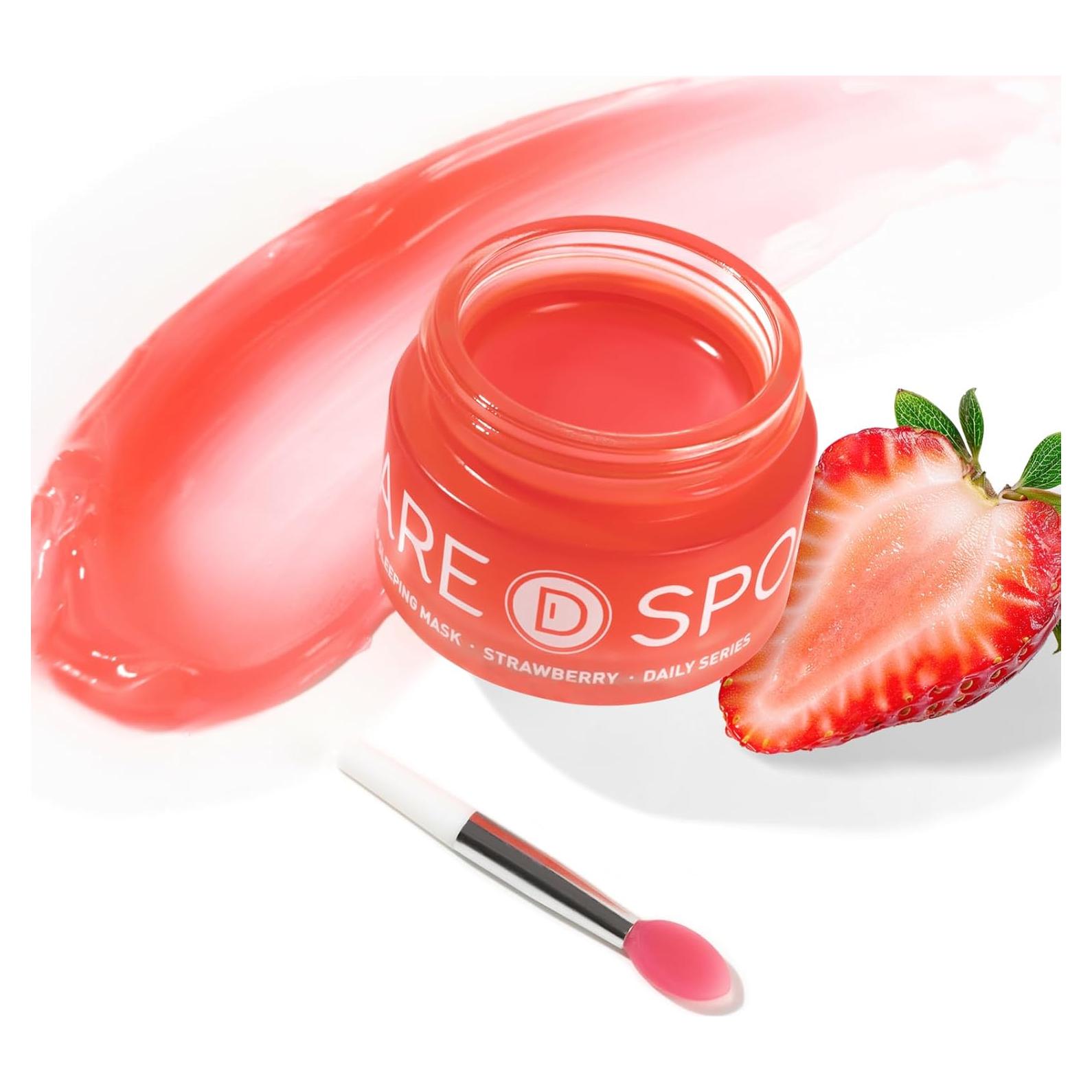 Mascarilla Labial de Noche Fresa SPODARE - 12.42 ml Hidratante