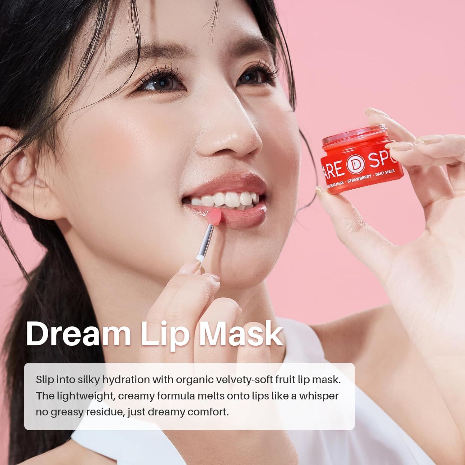 Mascarilla Labial de Noche Fresa SPODARE - 12.42 ml Hidratante