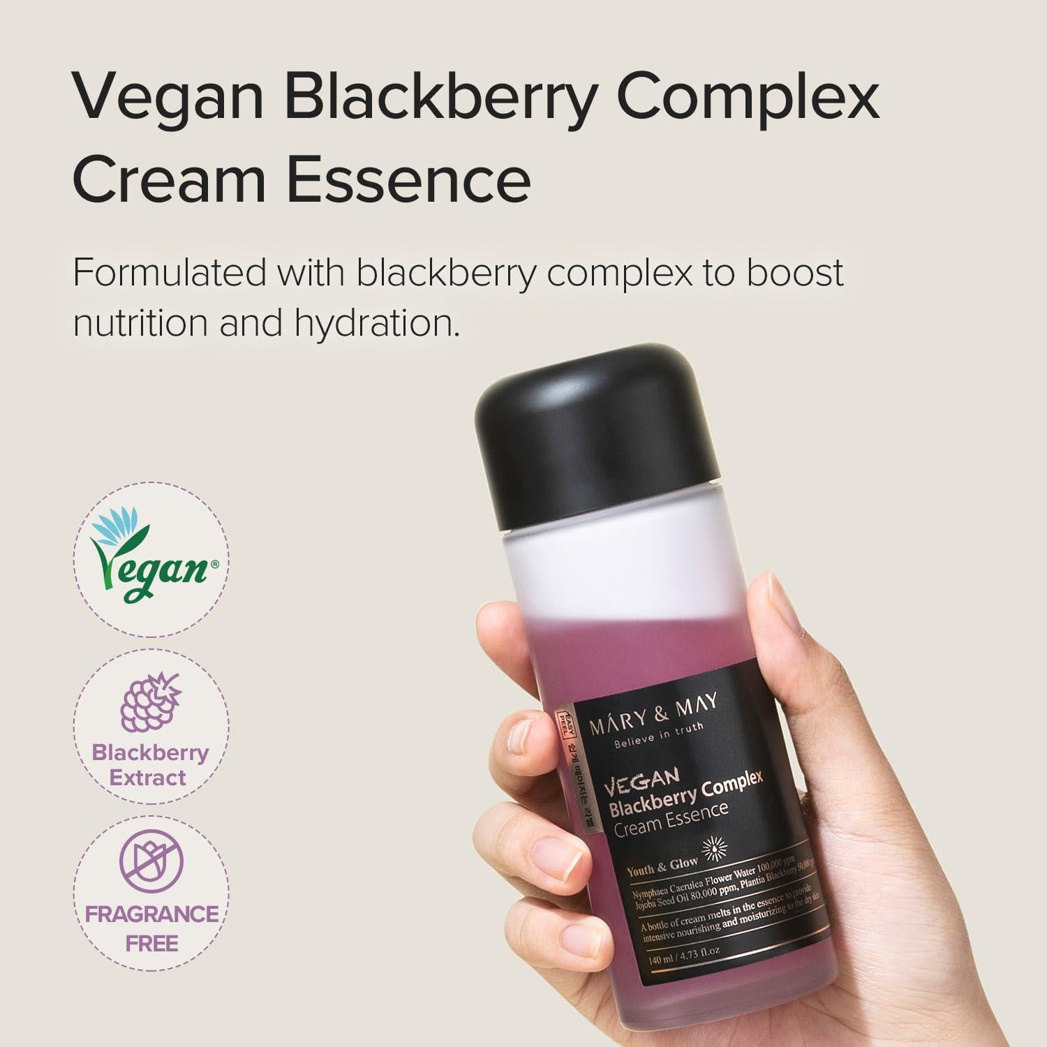 Esencia Facial Hidratante Mary&May 280 ml - Vegana y Hipoalergénica