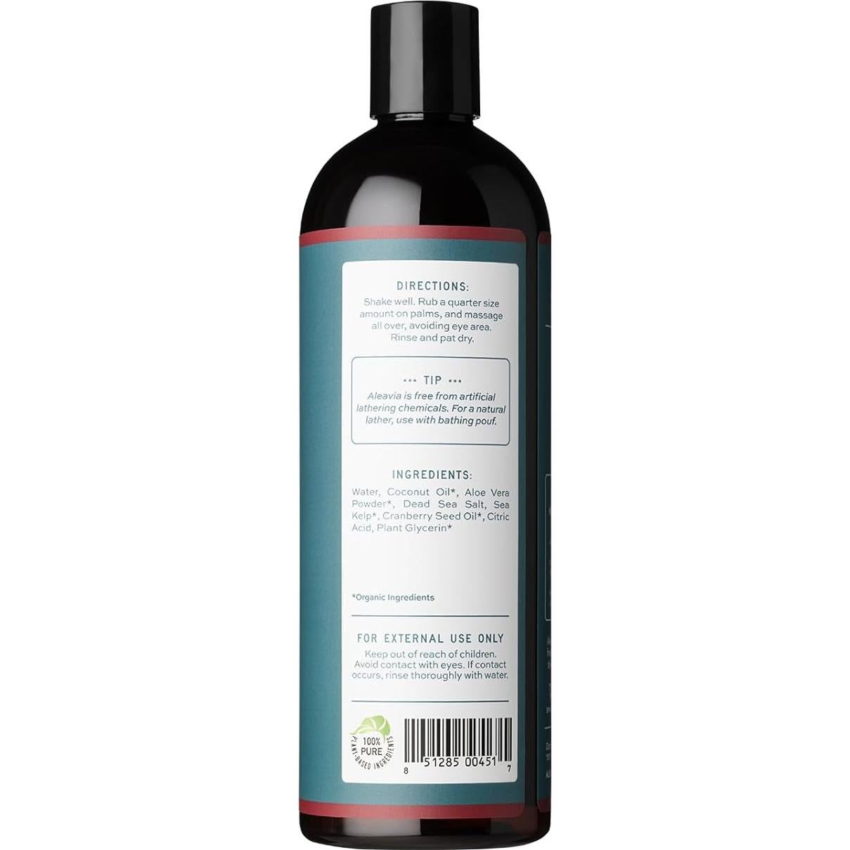 Jabón Corporal Orgánico Aleavia 100% Natural Aroma Arándano 473ml