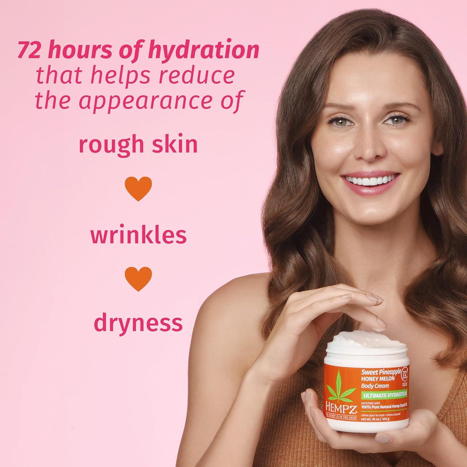 Crema Corporal Hempz Piña Dulce y Melón de Miel 454 g