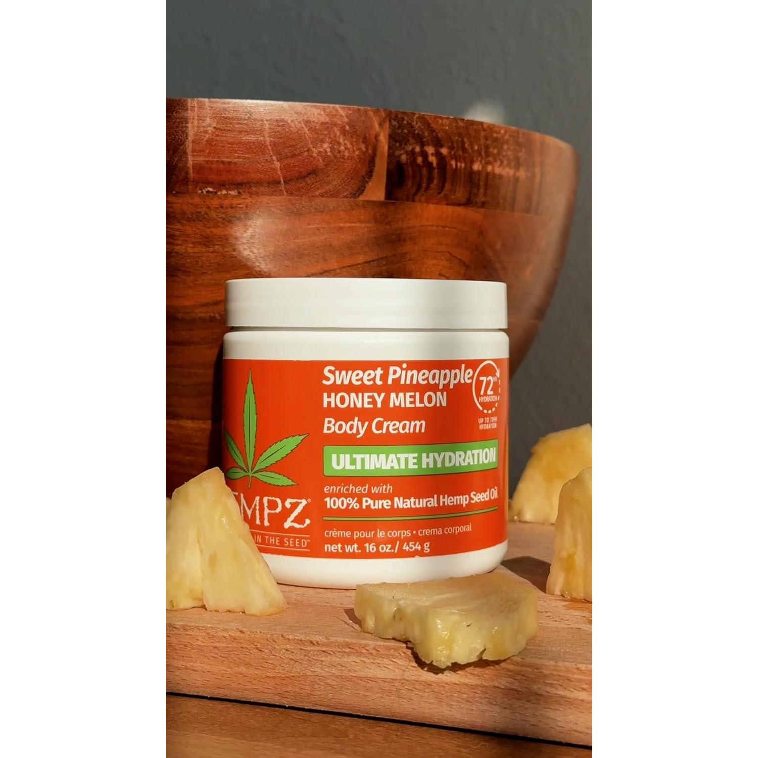 Crema Corporal Hempz Piña Dulce y Melón de Miel 454 g