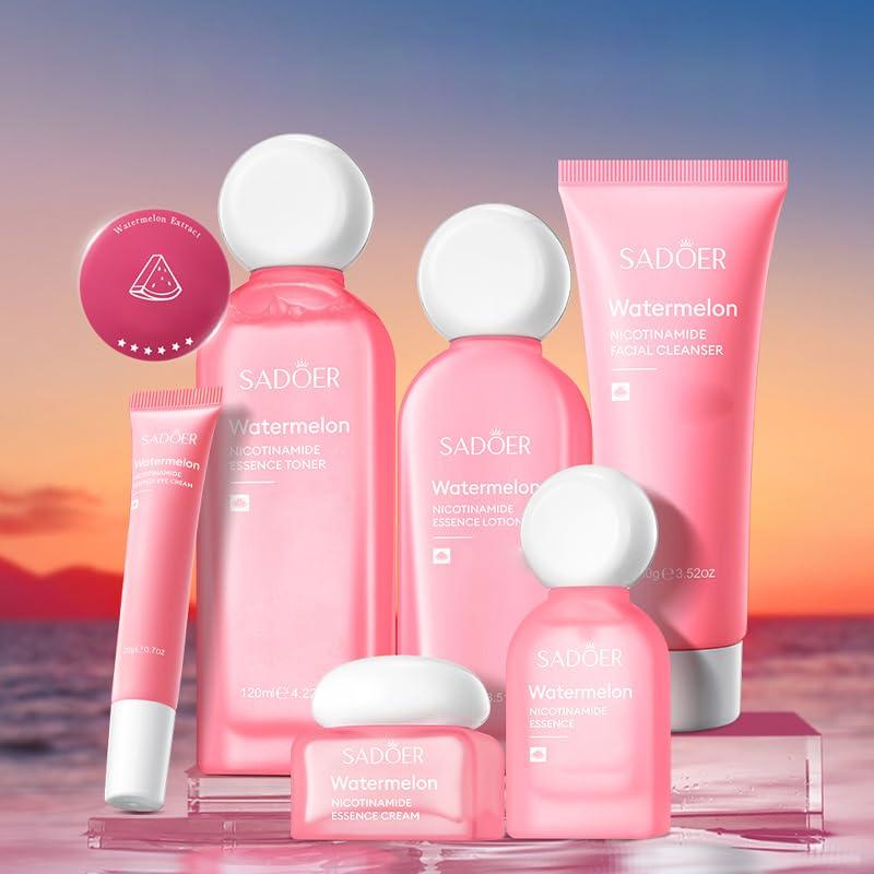 Juego de Cuidado de la Piel BeauBase Sandía - Hidratante y Suavizante