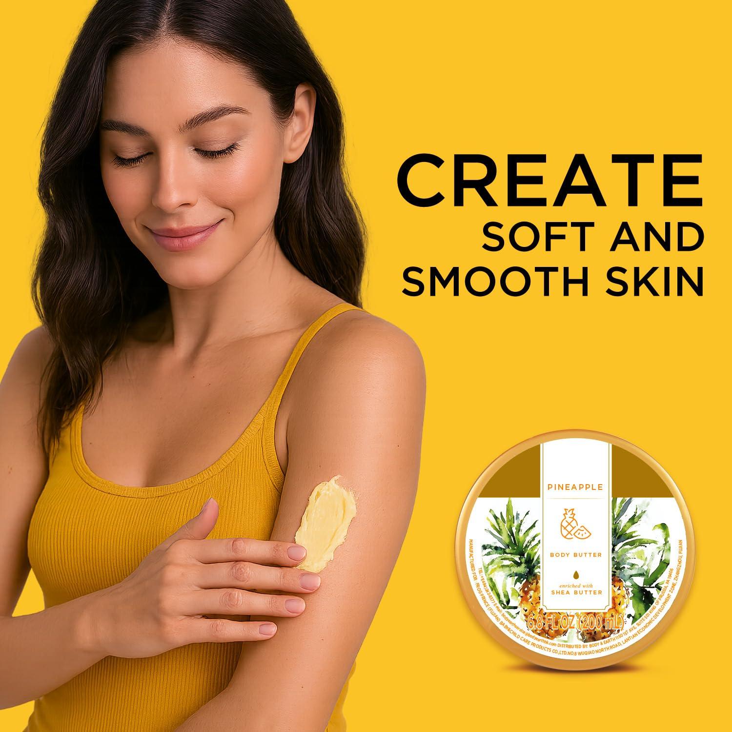 Manteca Corporal de Piña Princess Belle 200g Hidratante Natural