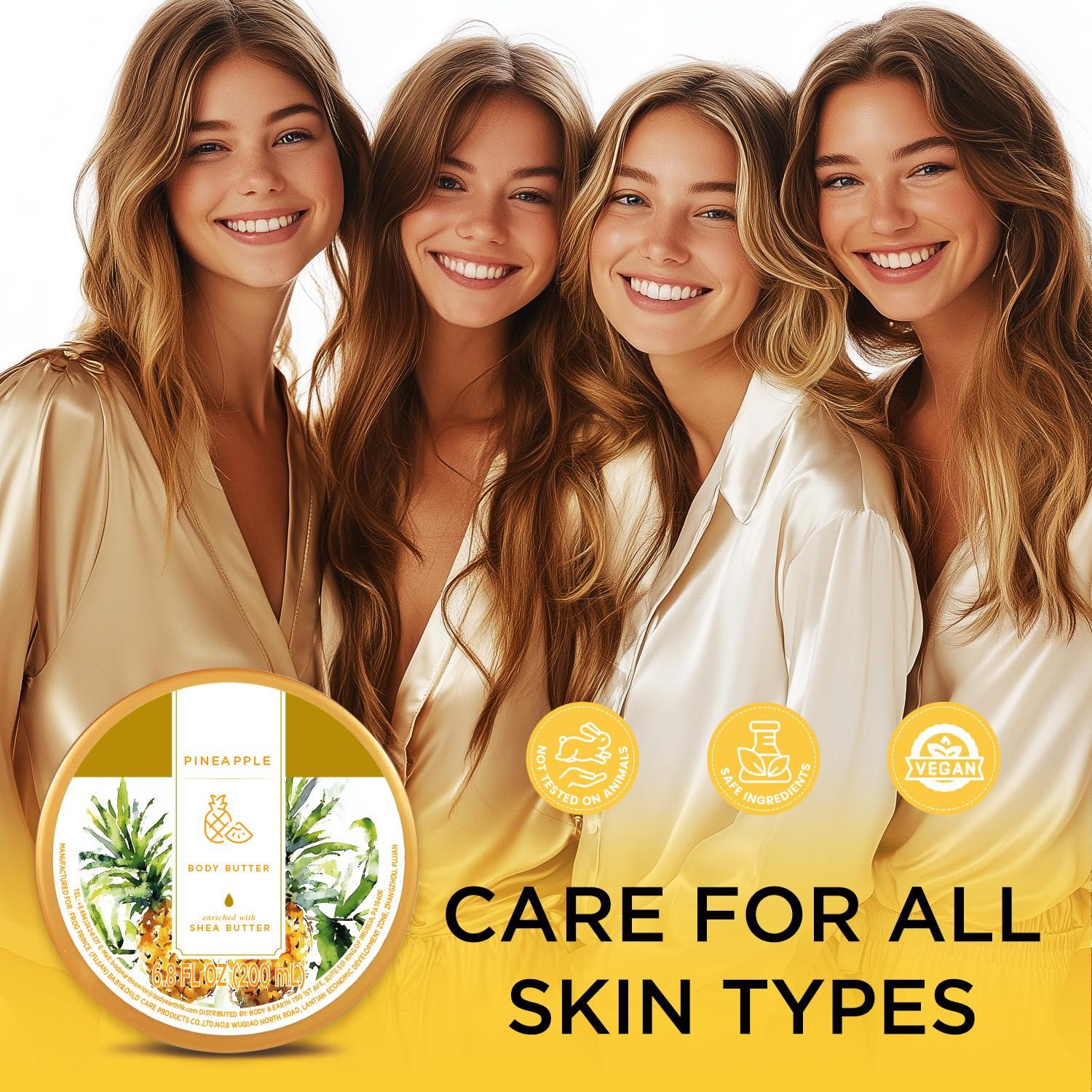 Manteca Corporal de Piña Princess Belle 200g Hidratante Natural