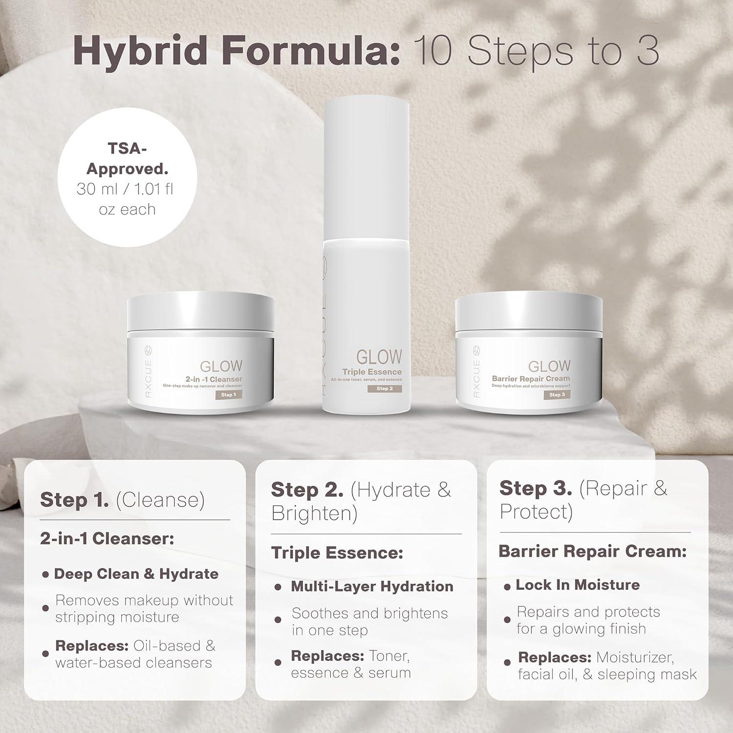 Kit de Cuidado de la Piel Mini Rxcue 3 Pasos Viaje 240g