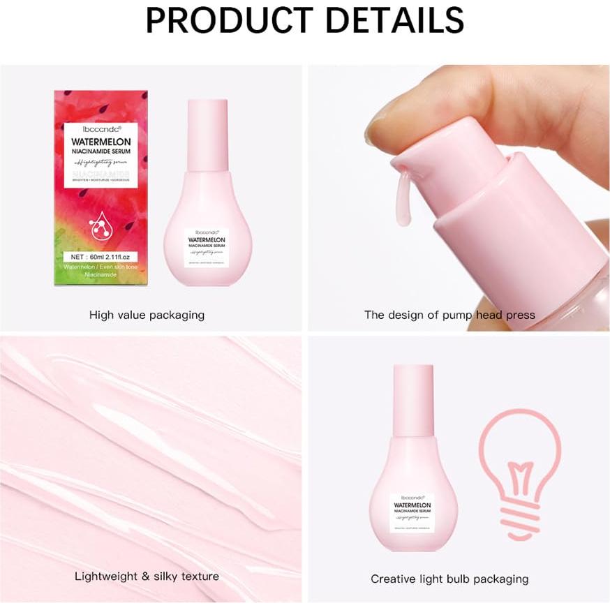 Suero Hidratante de Niacinamida JISKG 2 Pcs 200ml