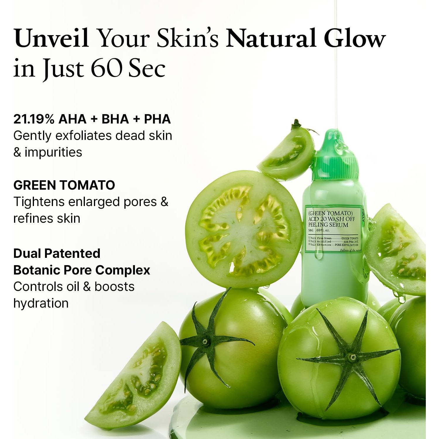 Suero Exfoliante Wash Off FULLY 20 - 50 ml, 21% AHA+BHA+PHA