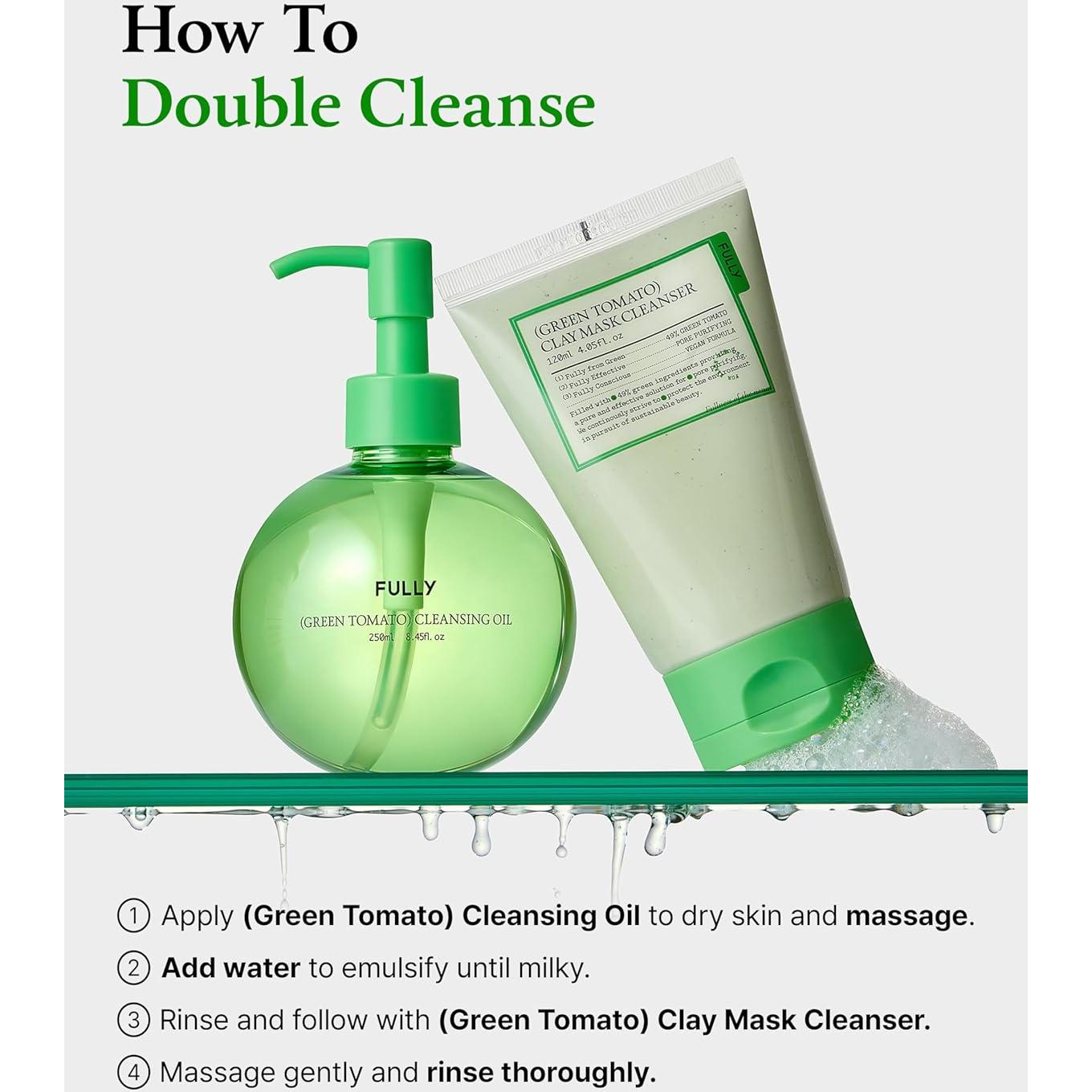 Aceite Limpiador de Poros Fully 250ml - Tomate Verde BHA