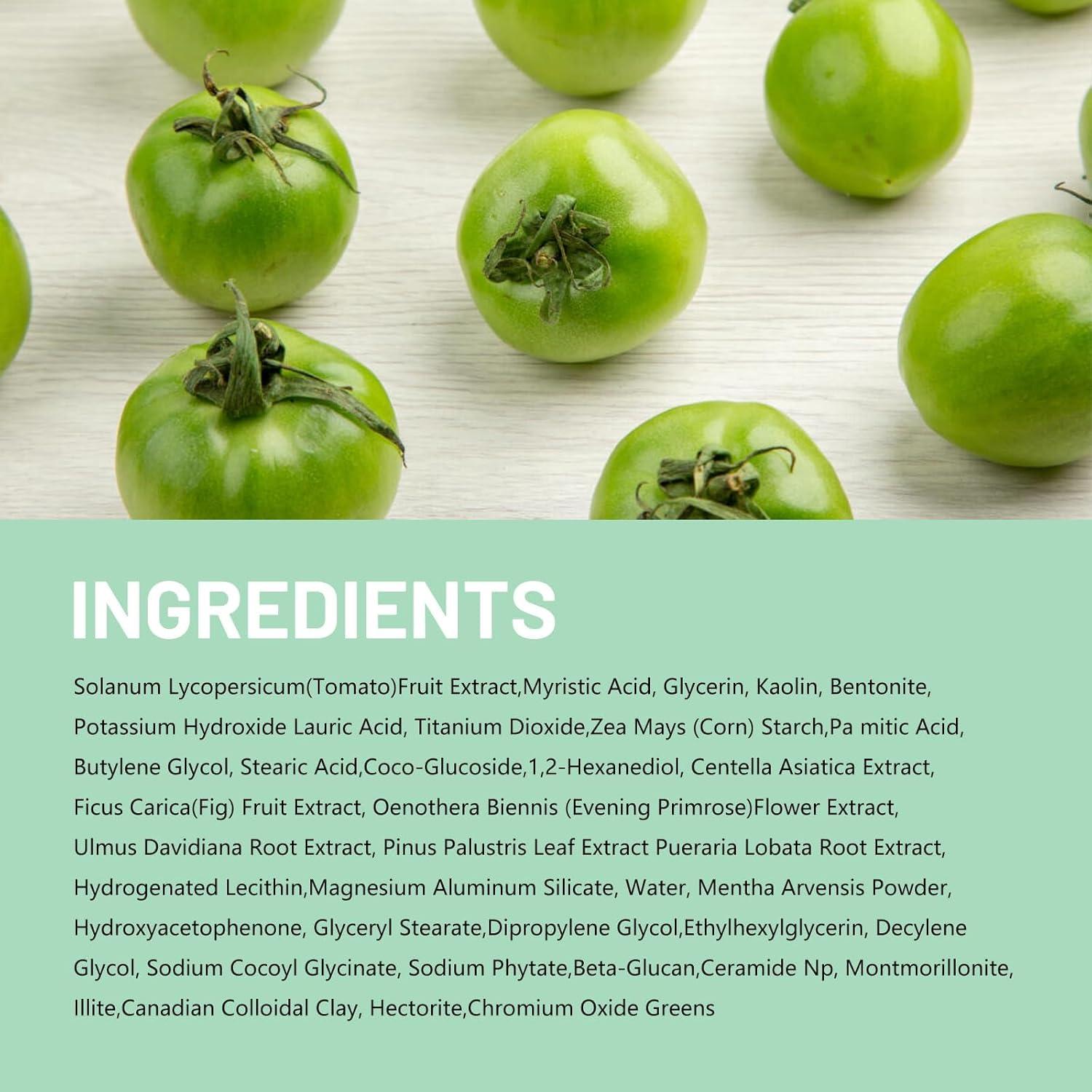 Mascarilla de Arcilla Tomate Verde 100g - Control Sebo y Poros