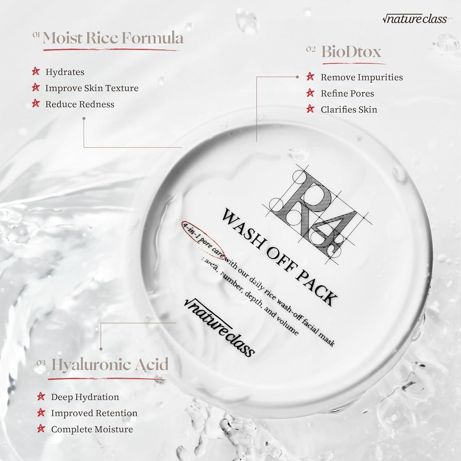 Mascarilla Facial Lavable R4 BEAUMSMILE 100ml Cuidado de Poros 4 en 1