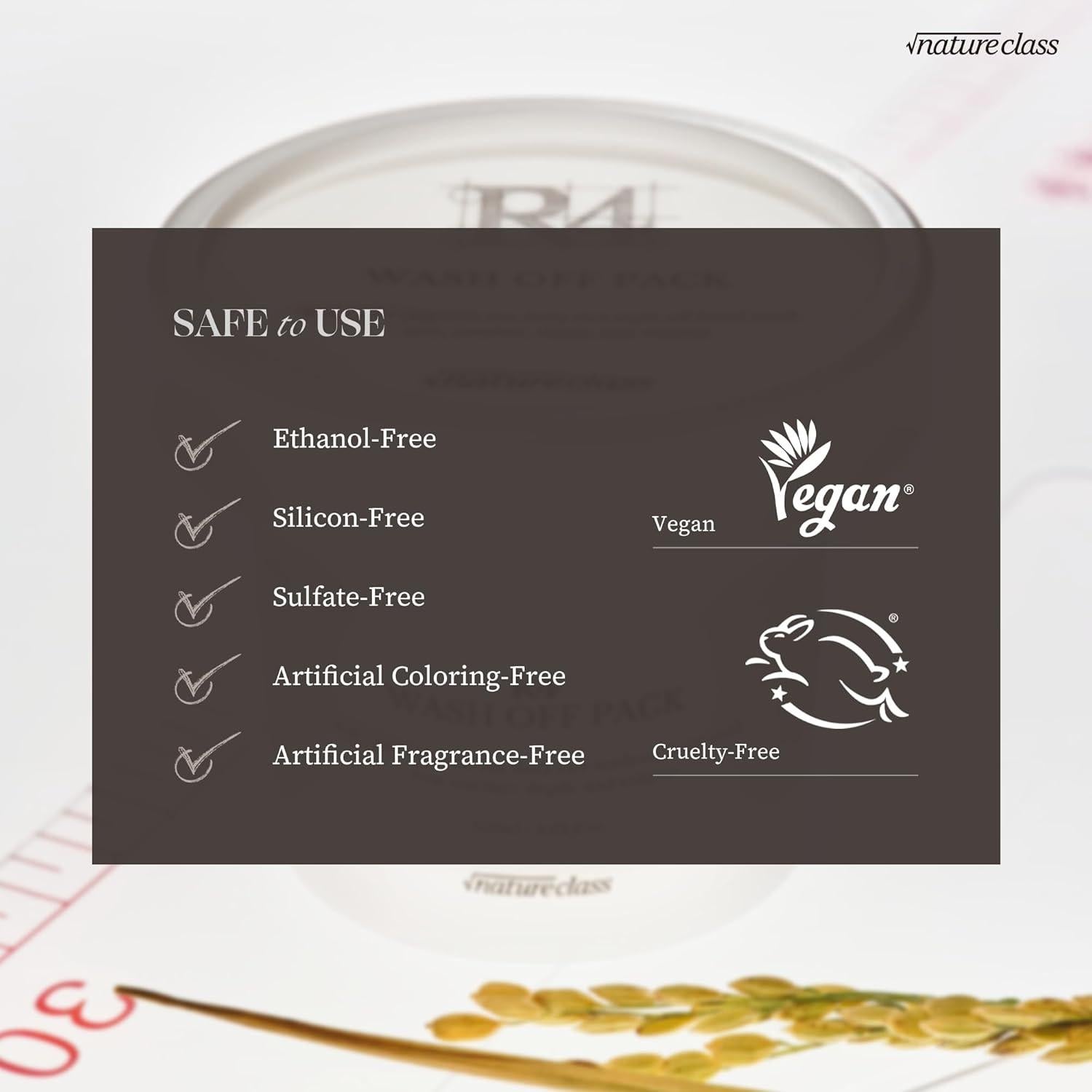 Mascarilla Facial Lavable R4 BEAUMSMILE 100ml Cuidado de Poros 4 en 1