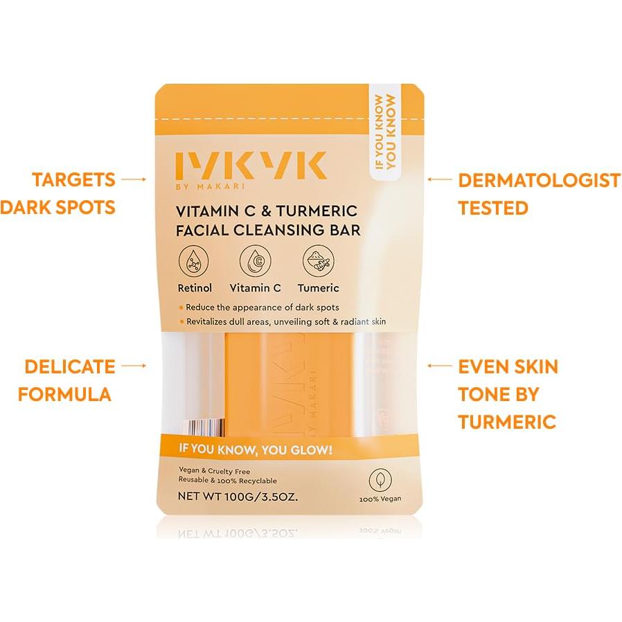 Barra Limpiadora Facial Makari Vitamina C y Cúrcuma 99g