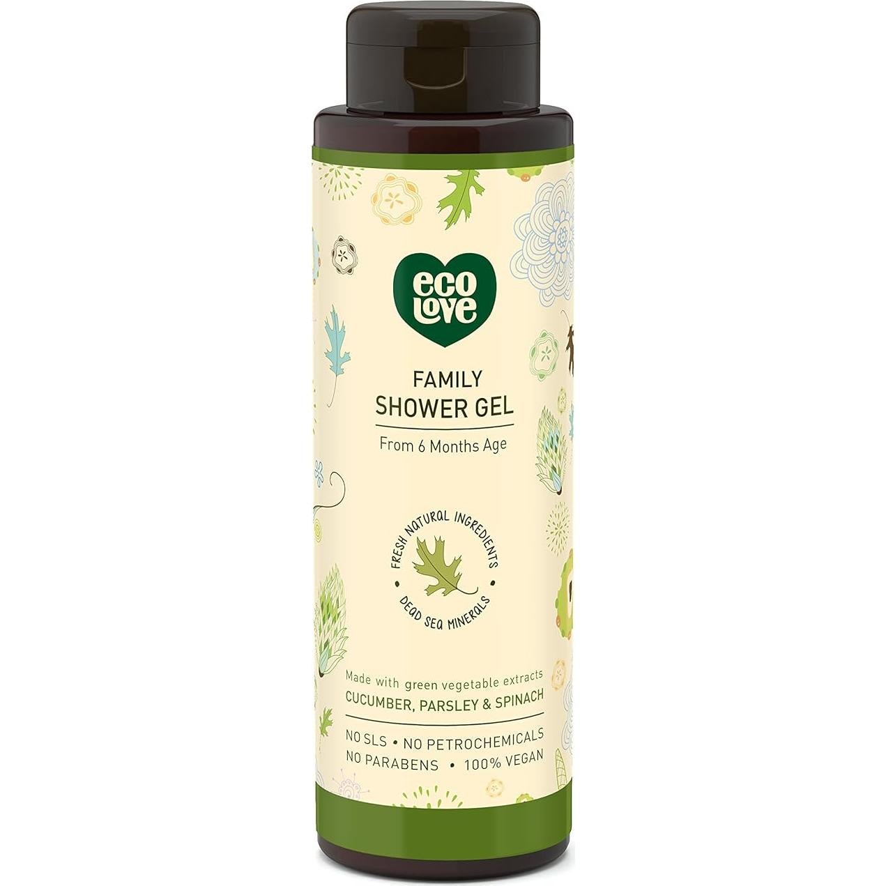 ecoLove Gel de Ducha y Jabón de Manos Orgánico Vegano 2x500ml