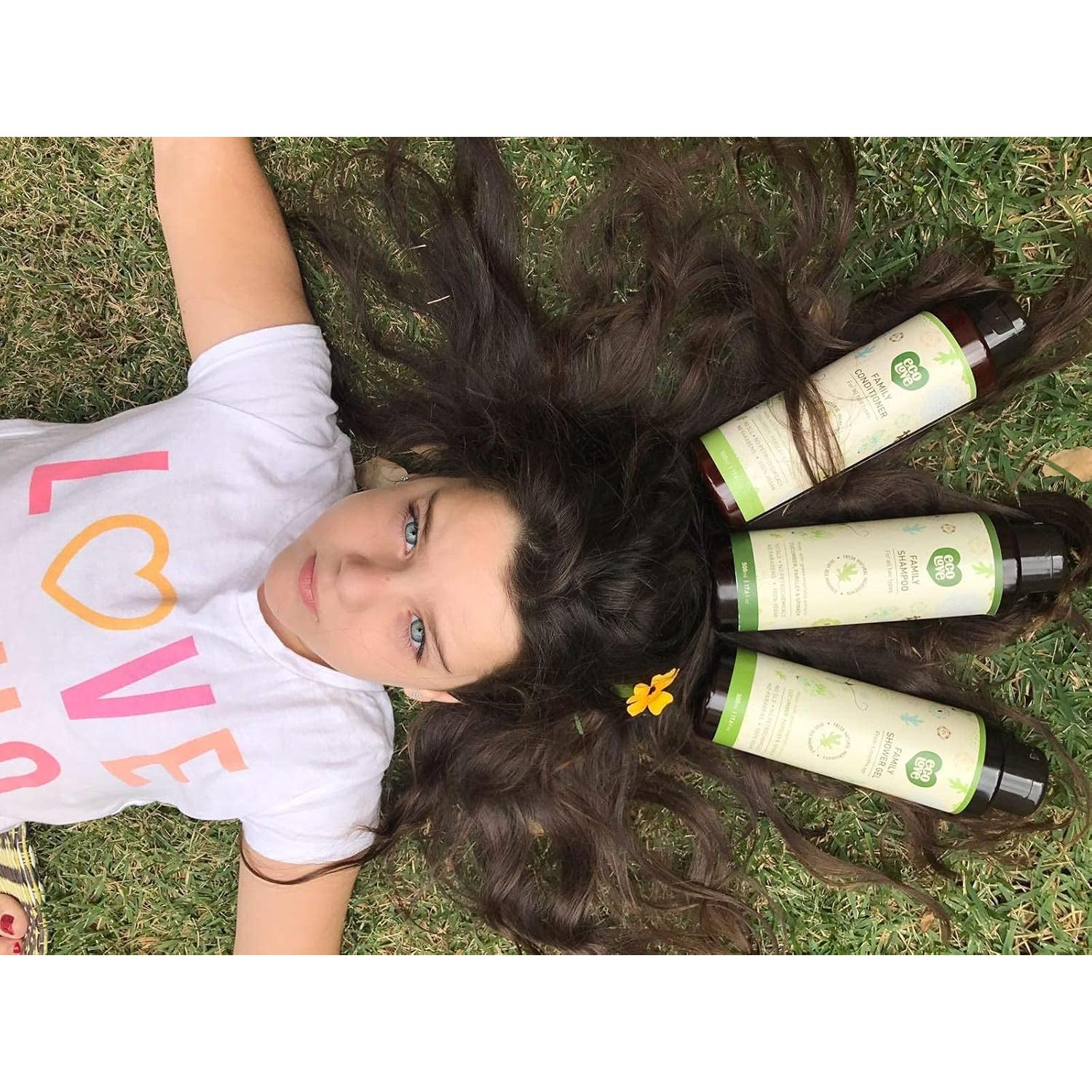 ecoLove Gel de Ducha y Jabón de Manos Orgánico Vegano 2x500ml