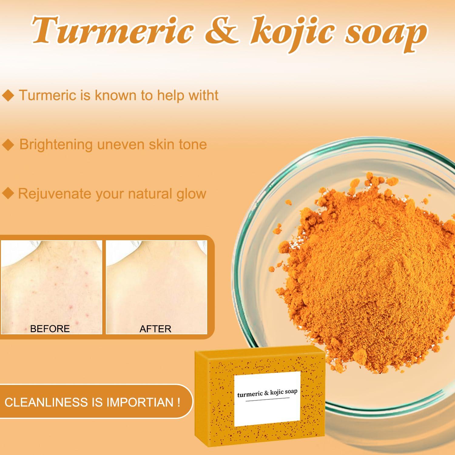 Juego de Cuidado Facial de Cúrcuma 4 Piezas - hepanio