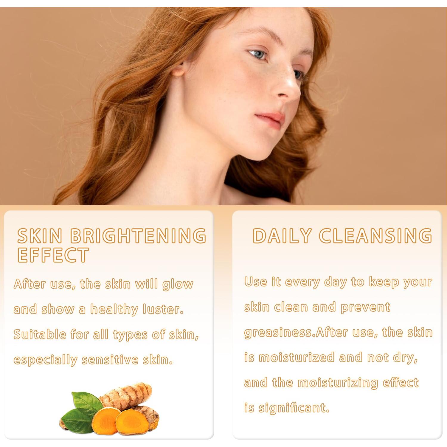 Juego de Cuidado Facial de Cúrcuma 4 Piezas - hepanio