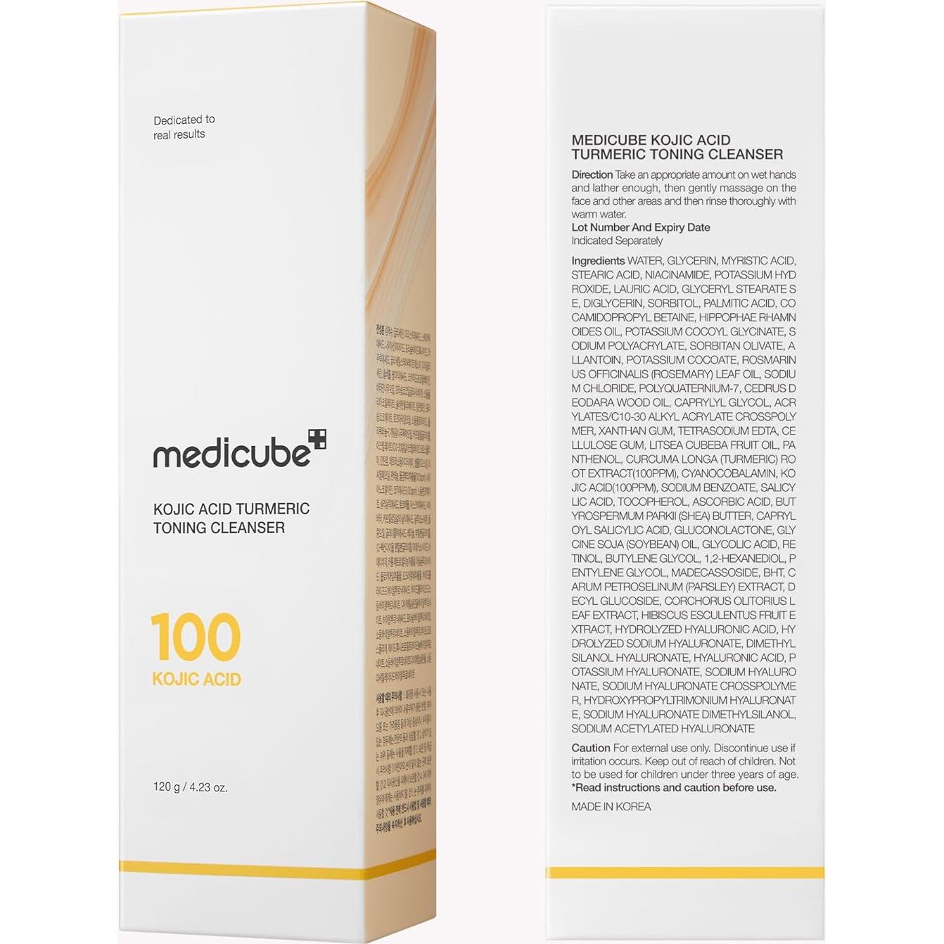 Limpiador Facial Medicube Ácido Kójico y Cúrcuma 159g