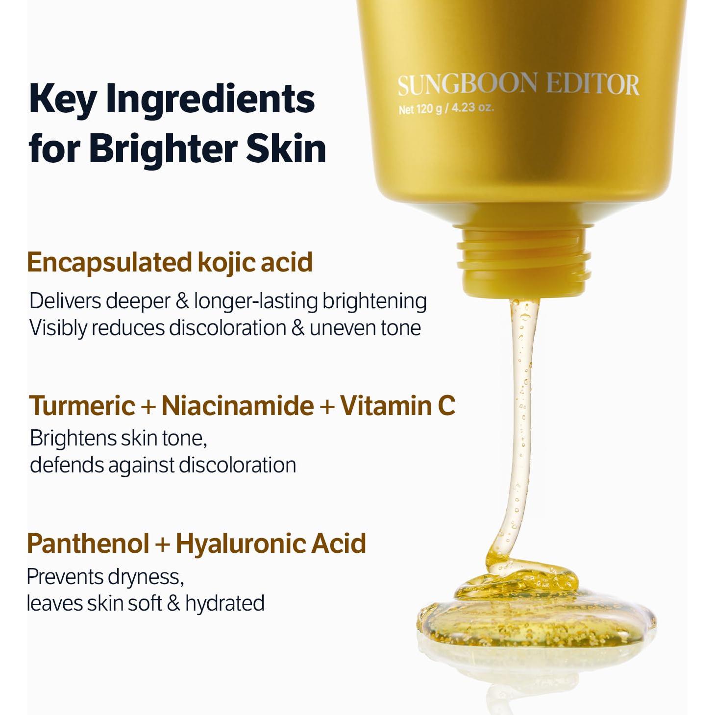 Limpiador Facial Gel Kojico y Niacinamida SUNGBOON 140g