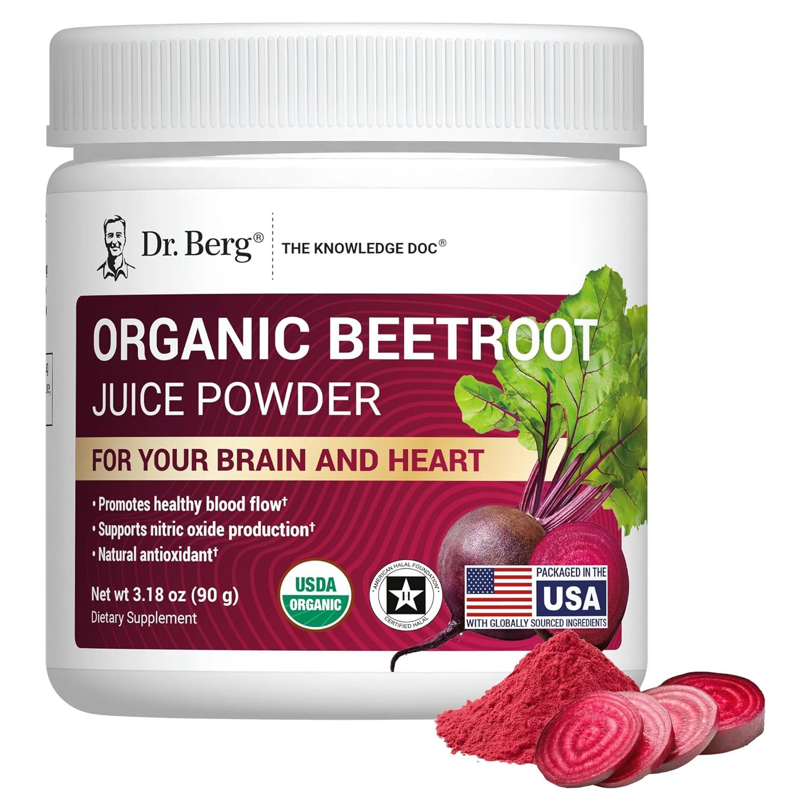 Polvo de Remolacha Orgánica Dr. Berg - 30 Porciones 45g