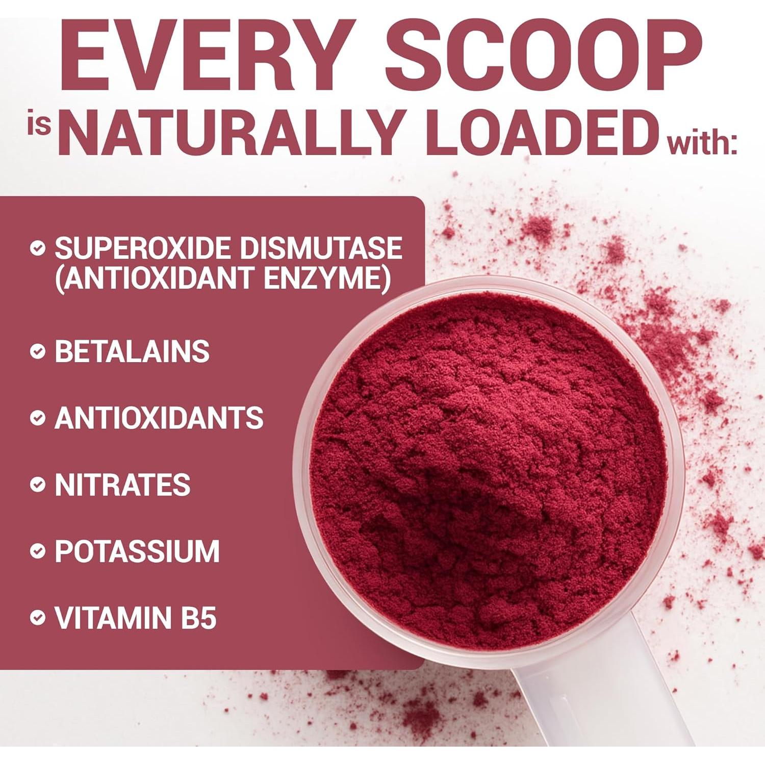 Polvo de Remolacha Orgánica Dr. Berg - 30 Porciones 45g