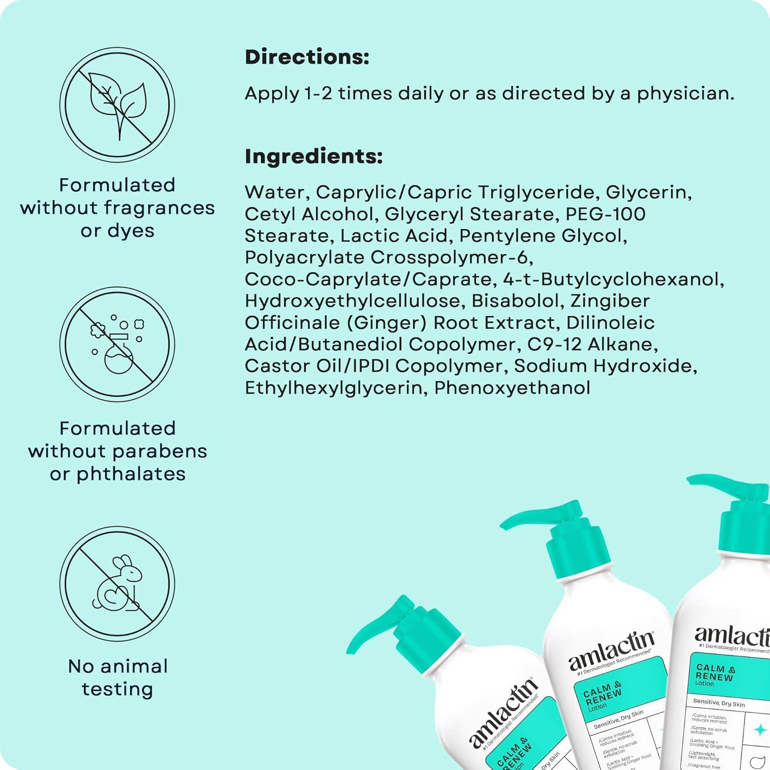 AmLactin Loción Hidratante Terapéutica 399 g - Piel Sensible